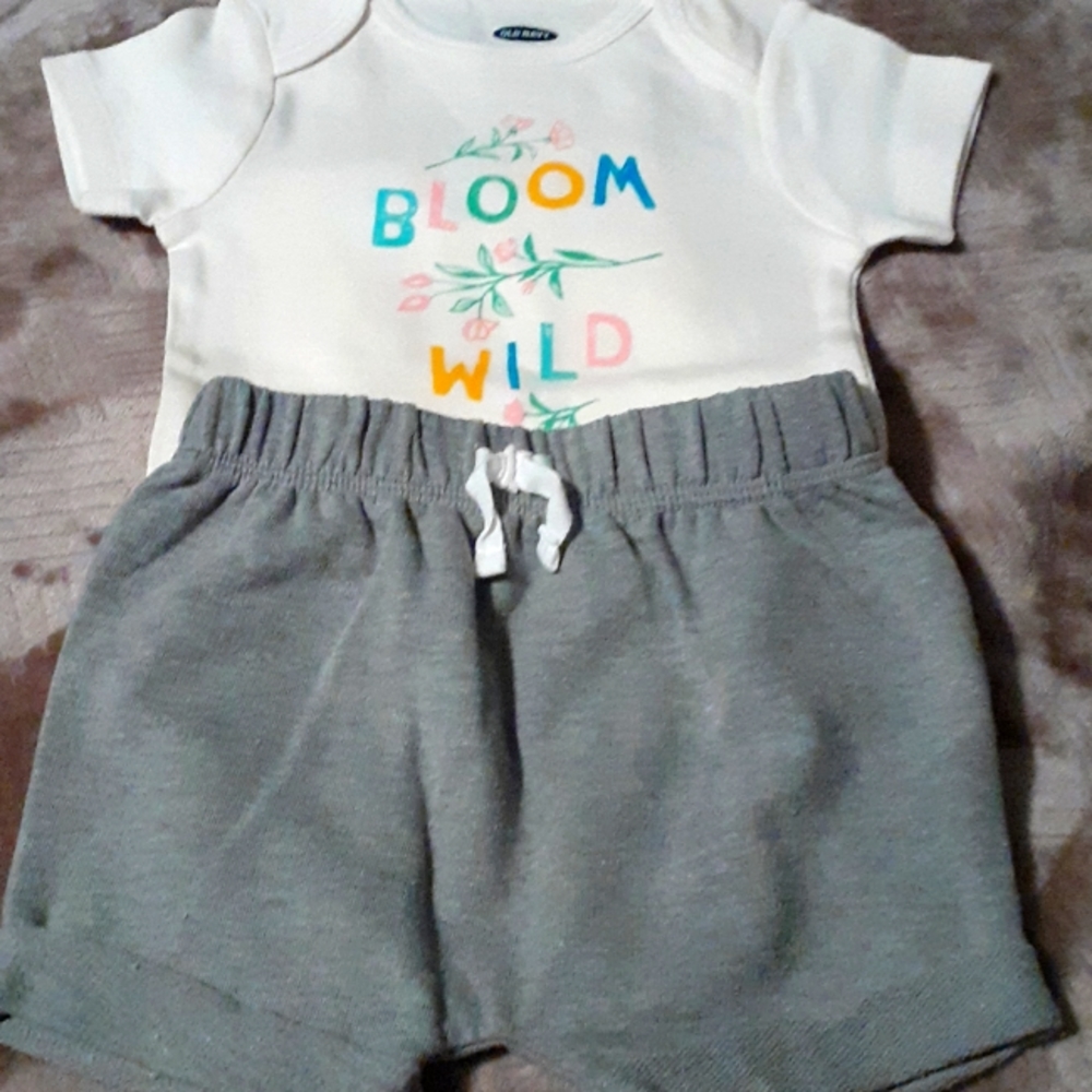 Shorts with onesie top